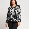 Maglia bicolore con bottoni ai polsi