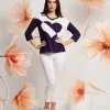 Maglia con cuore e strass