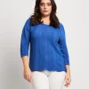 Maglia con lavorazione a onde
