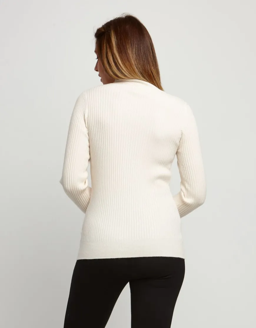 Maglia con strass animalier
