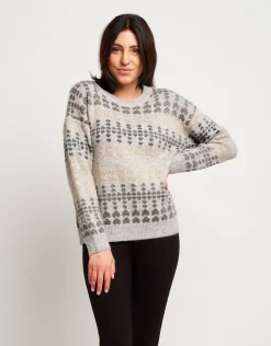 Maglia in lurex con motivo