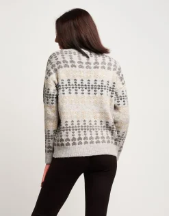 Maglia in lurex con motivo