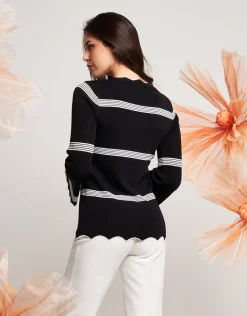 Maglia in maglia battuta con cappe