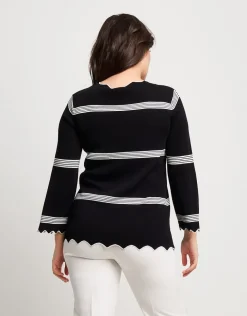 Maglia in maglia battuta con cappe