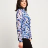 Maglia in tulle fantasia con arricci