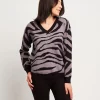 Maglia jacquard animalier