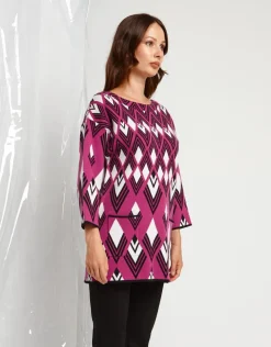 Maglia jacquard con tasche