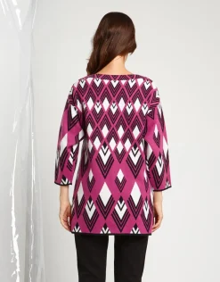 Maglia jacquard con tasche