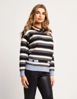 Maglione a righe