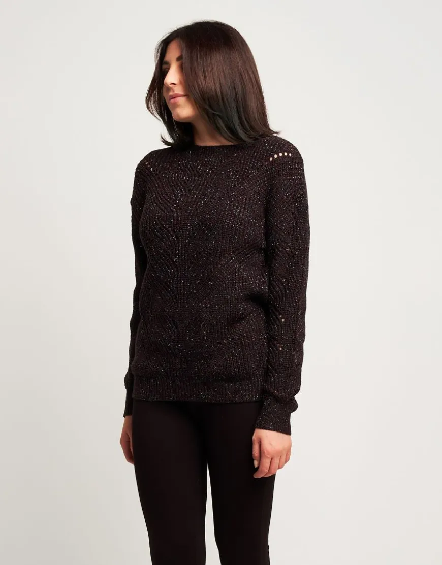 Maglione con lurex multicolor