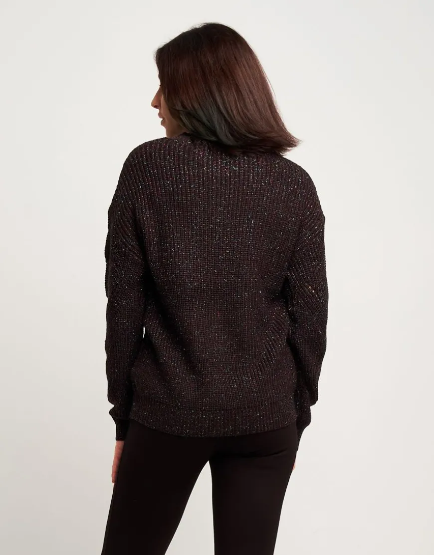 Maglione con lurex multicolor