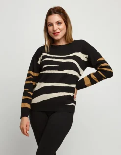 Maglione jacquard animalier