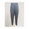 Pantalone a righe con elastico e zip