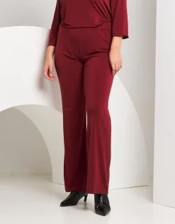 Pantalone a zampa con elastico