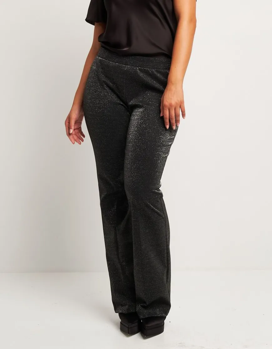 Pantalone a zampa con elastico