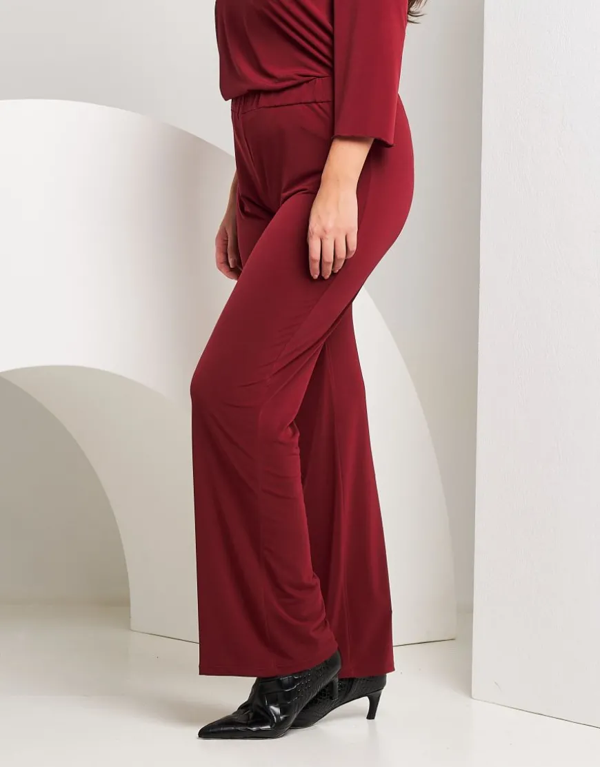 Pantalone a zampa con elastico