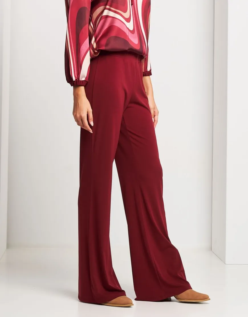 Pantalone a zampa con elastico