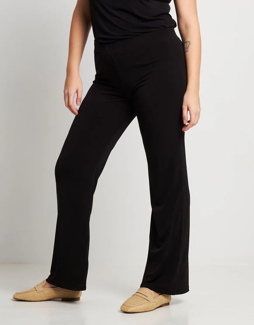 Pantalone a zampa con elastico