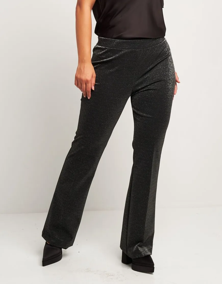 Pantalone a zampa con elastico