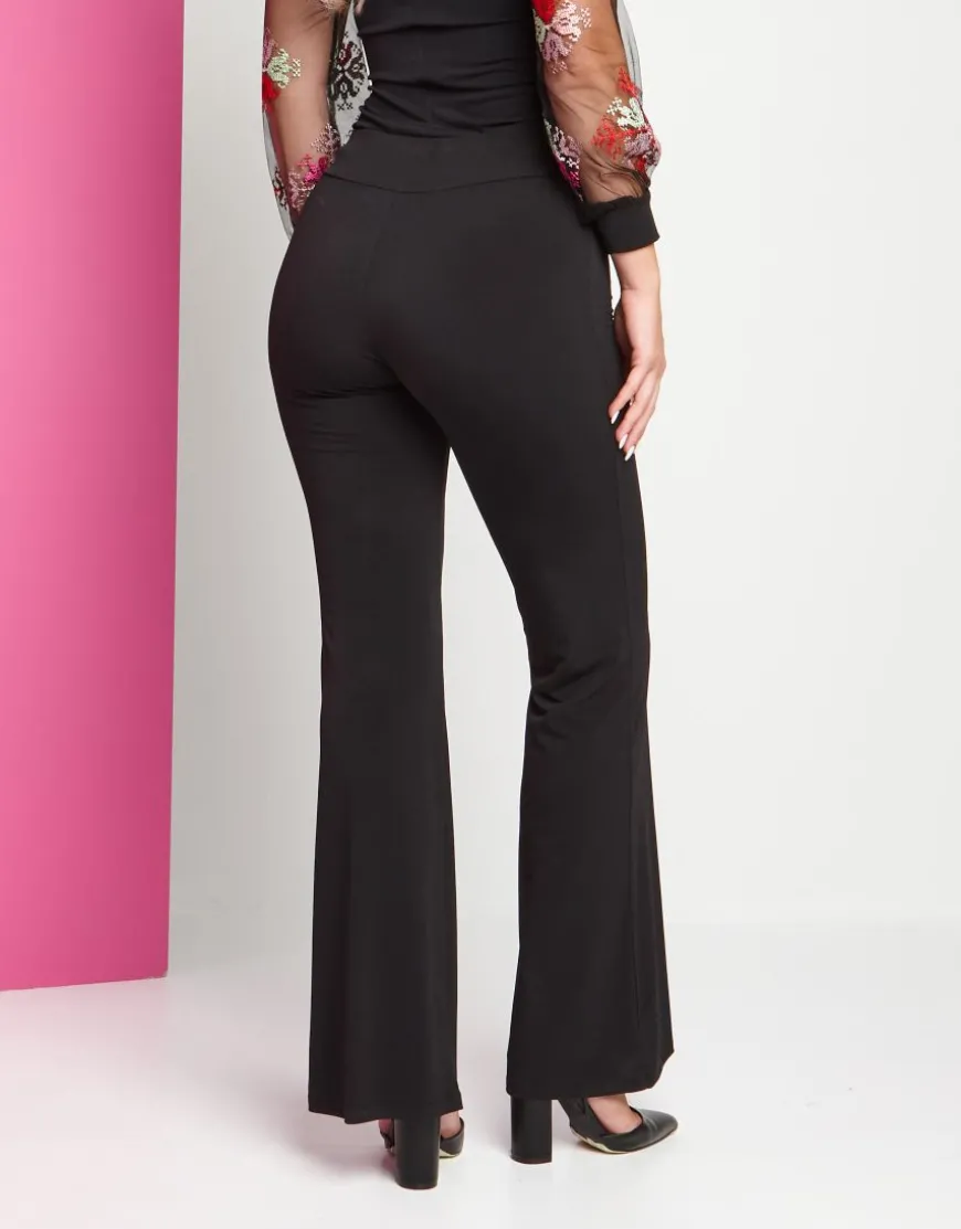 Pantalone a zampa in jersey