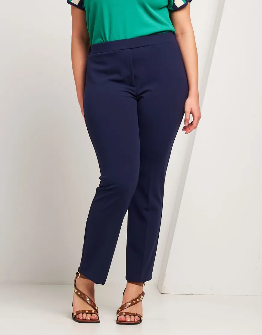 Pantalone basico con elastico in vita