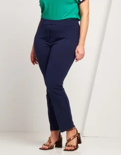 Pantalone basico con elastico in vita