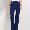 Pantalone con elastico e bottoni