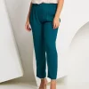 Pantalone con elastico e piega
