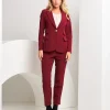 Pantalone con elastico in vita e risvolto