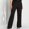 Pantalone con impuntura frontale