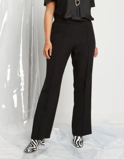 Pantalone con impuntura frontale