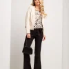 Pantalone con zip e spacchi