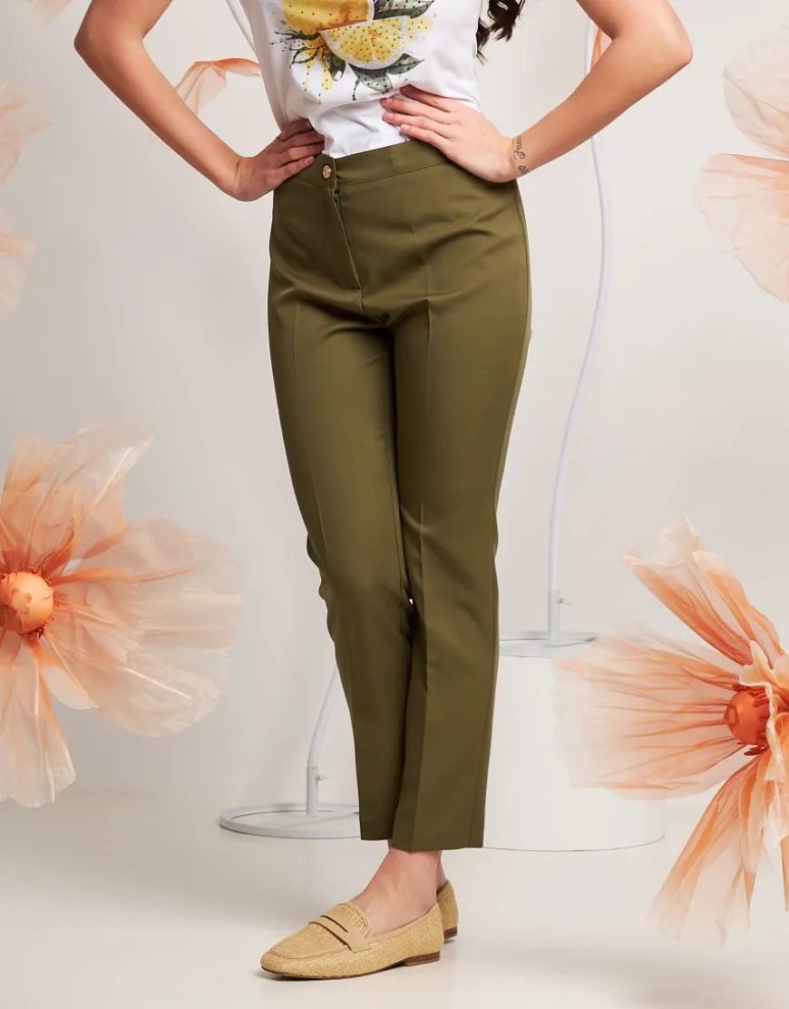 Pantalone dritto con cinturino