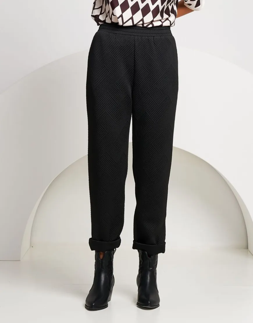 Pantalone dritto con elastico