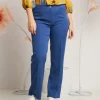 Pantalone dritto in bistretch nuvola