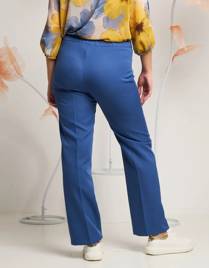 Pantalone dritto in bistretch nuvola