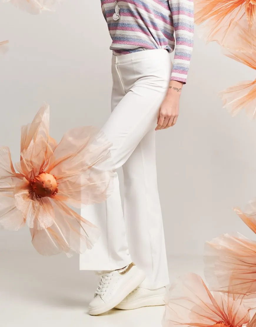 Pantalone flare in bistretch