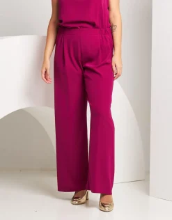 Pantalone fluido a gamba dritta