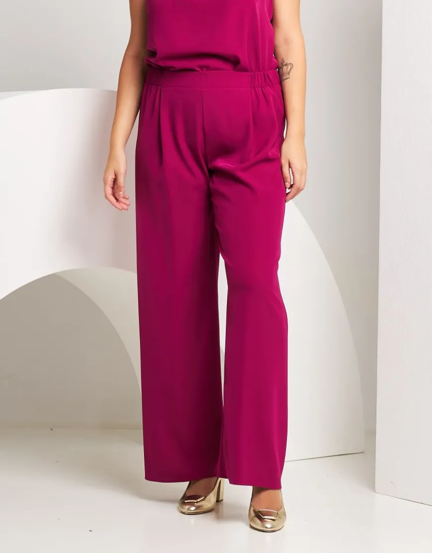 Pantalone fluido a gamba dritta