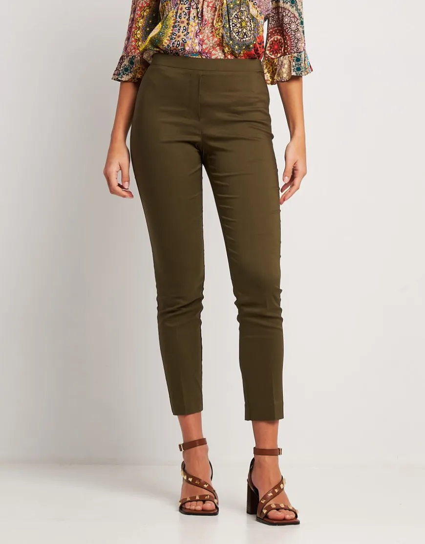 Pantalone in bengalina con elastico