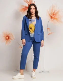 Pantalone in bistretch alla caviglia