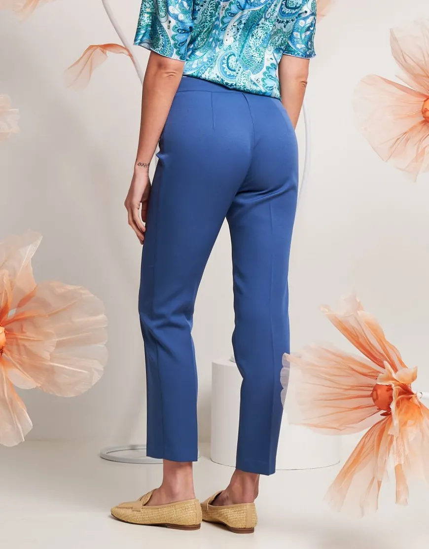 Pantalone in bistretch alla caviglia