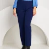Pantalone in bistretch blu