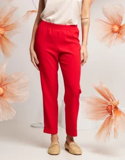 Pantalone in fluido con elastico