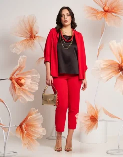 Pantalone in fluido con elastico