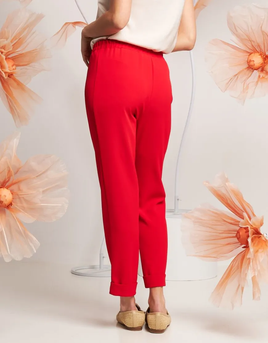 Pantalone in fluido con elastico
