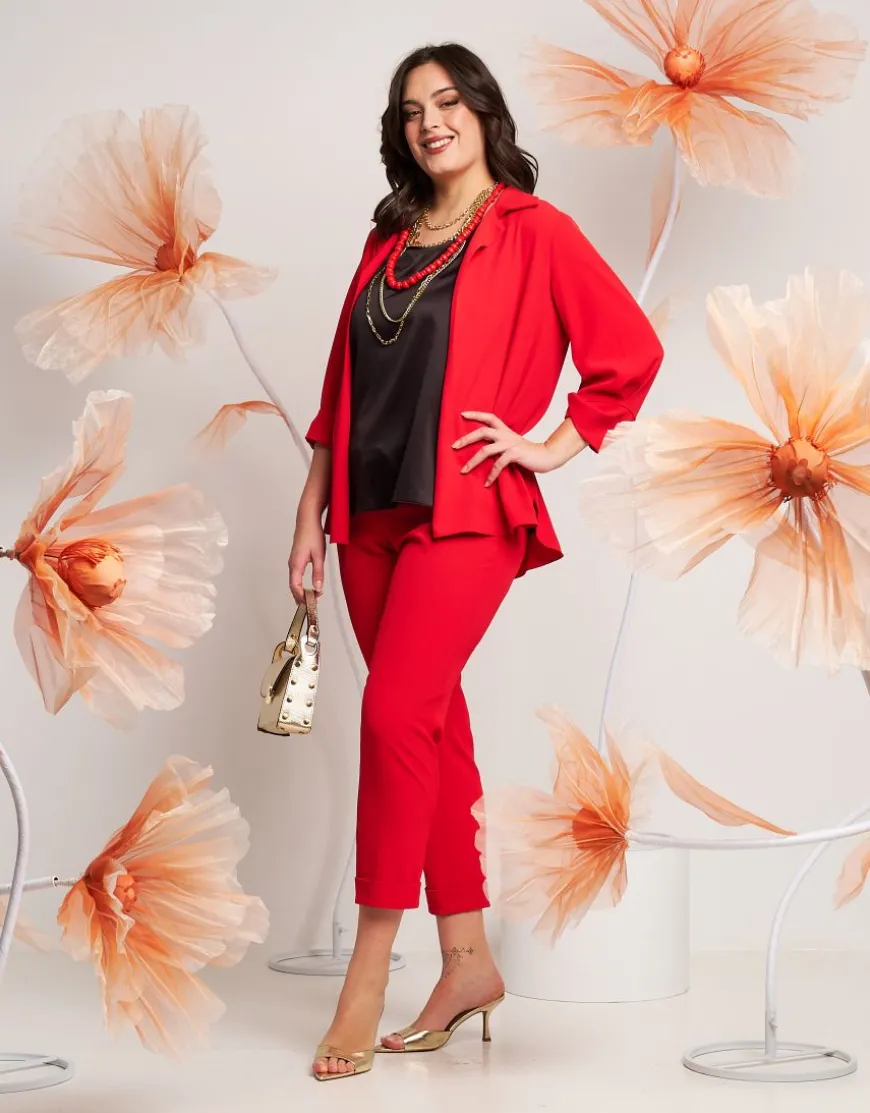 Pantalone in fluido con elastico