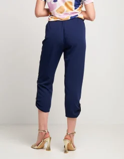 Pantalone in fluido cropped