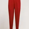 Pantalone in lino viscosa con elastico