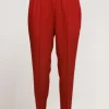Pantalone in lino viscosa con elastico